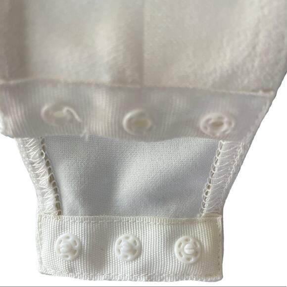 Airlie Santorini White Angelic Lace Bodysuit Extra wide Bell sleeves size Medium - Picture 6 of 9